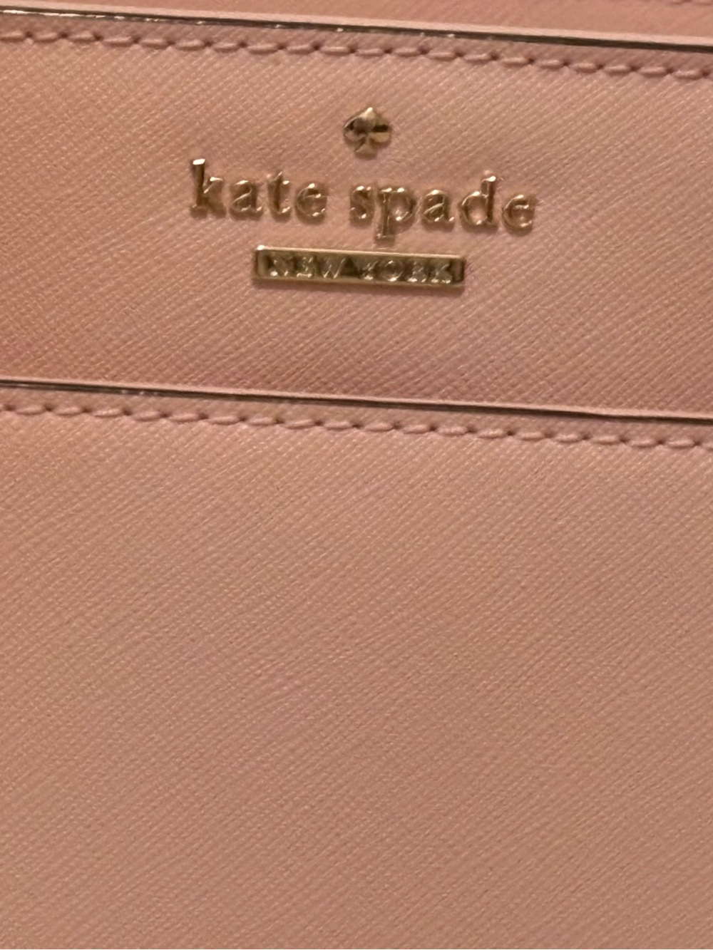 Kate Spade Blush Pink Leather Tote with Pom Charm - Picture 13 of 13